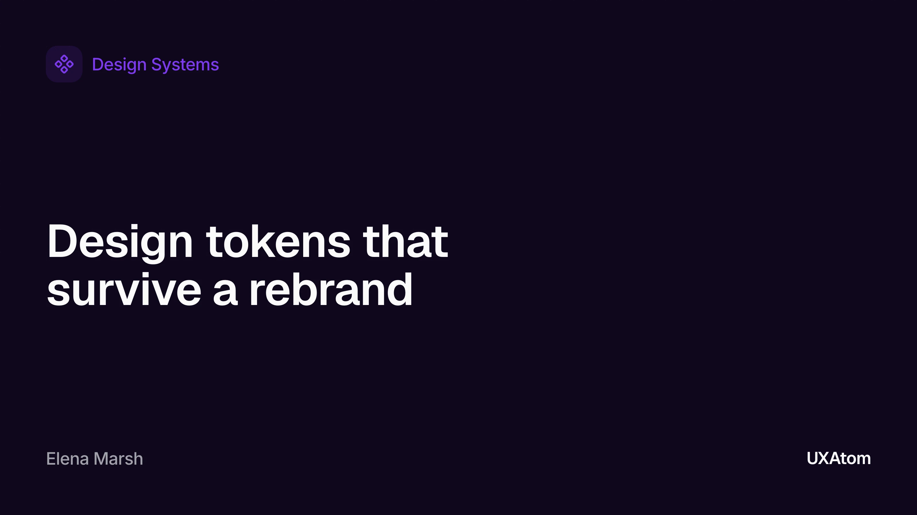 Design tokens that survive a rebrand