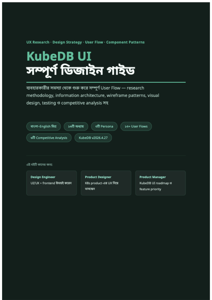 Cover of KubeDB UI ডিজাইন গাইড